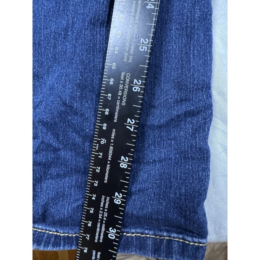 Levi Strauss Signature Modern Straight Jeans Womens 12 Medium Wash Stretch - Picture 15 of 16